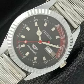 CITIZEN 8200 автоматические мужские восстановленные японские черные часы с циферблатом a426214-2 RL620c-a426214