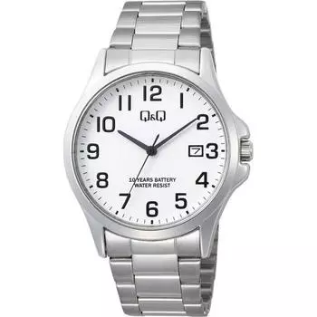 Citizen A23A-001PK (Q&Q Watch Analog 10-years Battery Water-resistant Day Metal Band) Watch