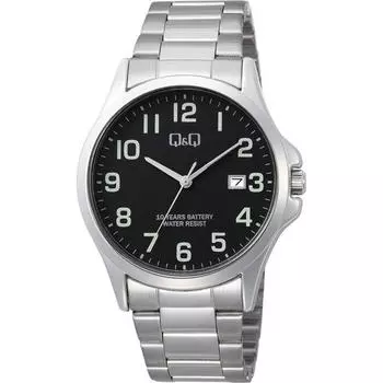 Citizen A23A-002PK (Q&Q Watch Analog 10-years Battery Water-resistant Day Metal Band) Watch