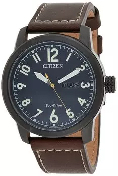 Citizen Blue Analog Casual Solar Доставка за границу Citizen Eco-Drive BM8478-01L Мужские чёрный