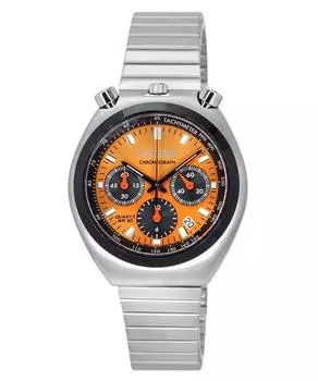 Citizen Bullhead Tsnuo Chronograph Limited Edition Кварцевые мужские часы из нержавеющей стали с оранжевым циферблатом AN3660-81X оранжевый