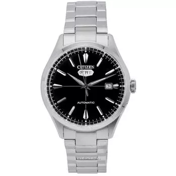Citizen C7 Series Stainless Steel Black Dial Automatic NH8391-51E Мужские часы чёрный