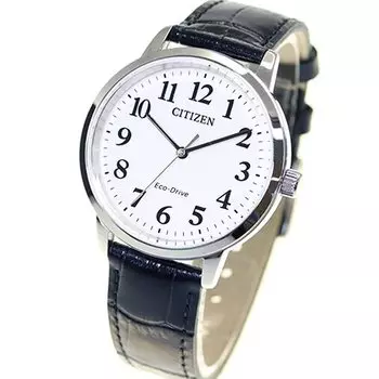 [Citizen] Часы Citizen Collection Photovoltaic Eco-Drive Водонепроницаемые белые из телячьей кожи BJ6541-15A мужские черные