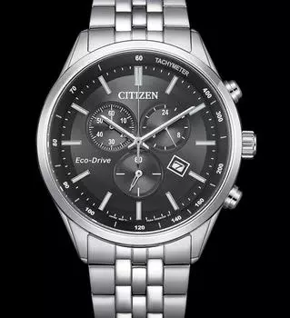 Citizen Часы Eco-Drive Chronograph из нержавеющей стали с сапфировым стеклом AT2570-56E