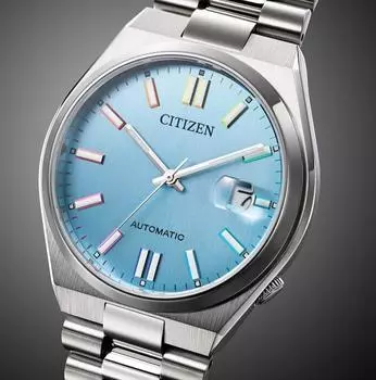 Citizen Часы из коллекции TSUYOSA с синим циферблатом и сапфировым стеклом из нержавеющей стали NJ0151-53L