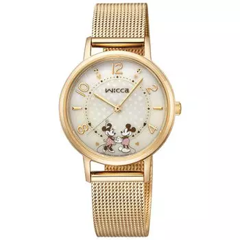 [Citizen] Часы Wicca Disney Collection Микки и Минни Специальная модель KP5-425-91 Женские золотые