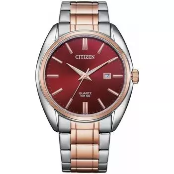 Citizen CITIZEN кварцевые мужские часы BI5104 57X винно-красный циферблат серебро x розовое золото модель Overseas [параллельный импортный продукт] винно-красный BI5104 57X