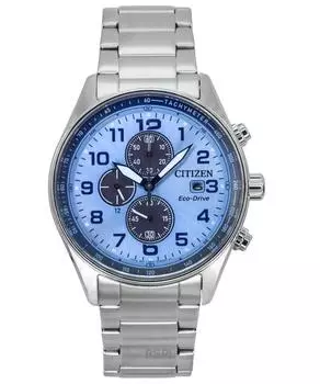 Citizen Eco-Drive Chronograph Limited Edition из нержавеющей стали с синим циферблатом CA0770-72M 100M мужские часы синий