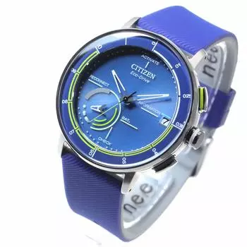 [Citizen] Eco-Drive Light Powered Smart Watch Eco-Drive Riiiver Rubber Band Model BZ7014-06L Men s Blue