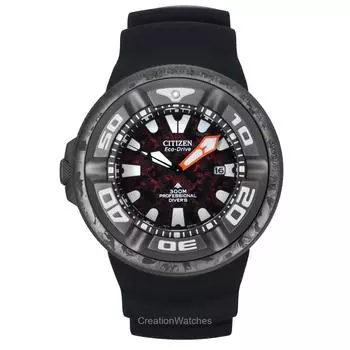 Citizen Eco-Drive Marine Godzilla Limited Edition Red Dial Diver s BJ8059-03Z 300M мужские часы красный