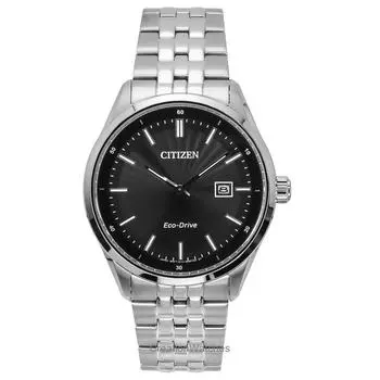 Citizen Eco-Drive Нержавеющая сталь Черный циферблат BM7560-59E 100M Мужские часы чёрный