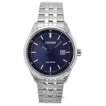 Citizen Eco-Drive Нержавеющая сталь Синий циферблат BM7560-59L 100M Мужские часы синий