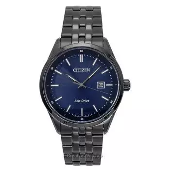 Citizen Eco-Drive Нержавеющая сталь Синий циферблат BM7567-50L 100M Мужские часы синий