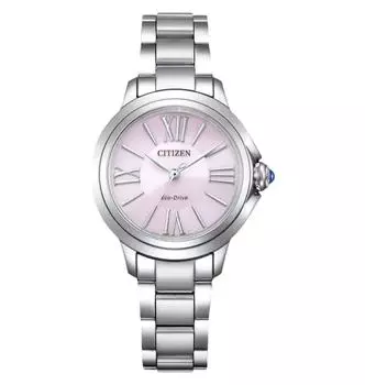CITIZEN Eco-Drive Sapphire Stainless Steel Women’s Watch EM1160-58X розовый