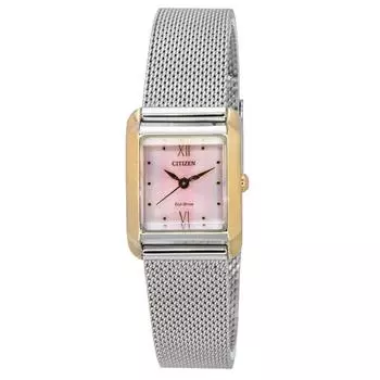 Citizen Elegance Mother Of Pearl Dial Eco-Drive EW5596-66X женские часы With Extra Strap