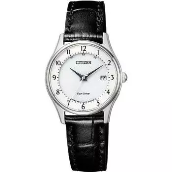 Citizen ES0000-10A ( Watch CITIZEN COLLECTION Eco-Drive radio-controlled Women s) Round Watch Black
