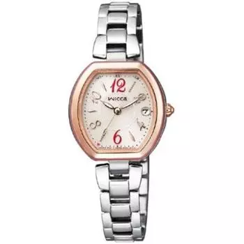 Citizen KL0-731-91 ( Watch wicca Solar-Tech radio-controlled HAPPY DIARY Blooming Color Tonneau Pink Gold)