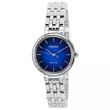 Citizen L Eco-Drive Stainless Steel Blue Dial EM0990-81L женские часы