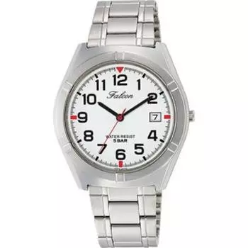 Citizen Men s D024-204 ( Watch Q&Q Day) Round Watch Silver Analog