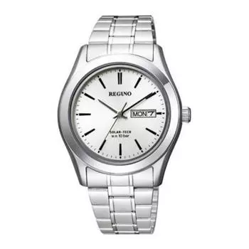 Citizen Men s KM1-211-11 ( Watch REGUNO Solar-Tech Men s) Round Watch Silver Stainless Analog