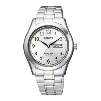 Citizen Men s KM1-211-13 ( Watch REGUNO Solar-Tech Men s) Round Watch Silver Stainless Analog