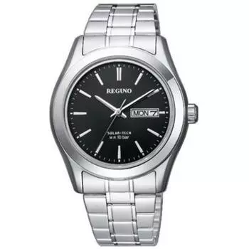Citizen Men s KM1-211-51 ( Watch REGUNO Solar-Tech Men s) Round Watch Silver Stainless Analog