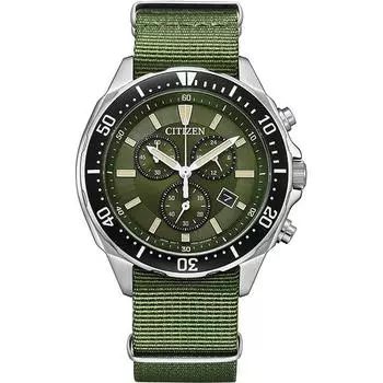 Citizen Мужская AT2500-19W ( Смотреть КОЛЛЕКЦИЯ CITIZEN Eco-Drive) Круглые часы из зеленой нержавеющей стали