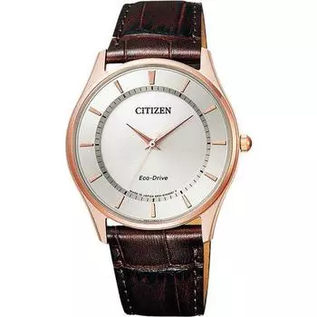 Citizen Мужская BJ6482-04A ( Часы CITIZEN COLLECTION Eco-Drive Solar Men s) Круглые часы коричневые аналоговые