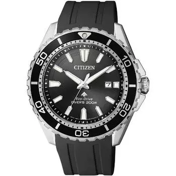 Citizen Мужская BN0190-15E ( Смотреть PROMASTER MARINE серии Eco-drive 200m Diver) Круглые часы черного цвета