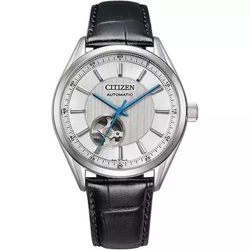 Citizen Мужская NH9111-11B ( Часы CITIZEN COLLECTION Механические) Круглые часы из нержавеющей стали, аналоговые