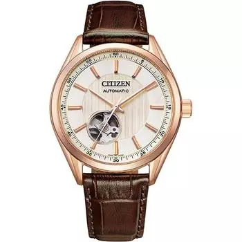 Citizen Мужская NH9112-19A ( Часы CITIZEN COLLECTION Механические) Круглые часы из нержавеющей стали, аналоговые