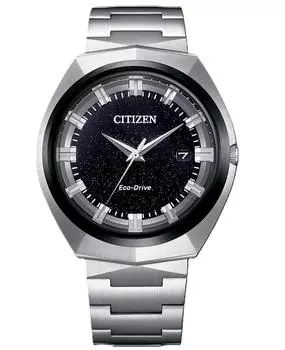 Citizen Мужские часы Eco-Drive Black Dail из нержавеющей стали BN1014-55E чёрный