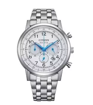 Citizen Мужские часы Eco-Drive Chronograph из нержавеющей стали CA4630-53A белый