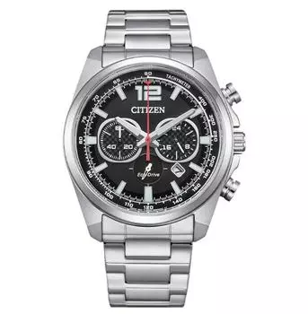 CITIZEN Eco-Drive Хронограф Мужские часы из нержавеющей стали CA4640-50E чёрный