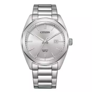 [Citizen] Мужские кварцевые часы CITIZEN BI5110-54A серебристые