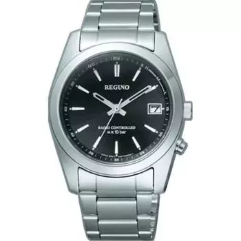 Citizen Мужской RS25-0483H ( Часы REGUNO Solar-Tech радиоуправляемые мужские) Круглые часы, серебро