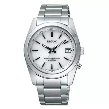 Citizen Мужской RS25-0484H ( Часы REGUNO Solar-Tech радиоуправляемые мужские) Круглые часы, серебро