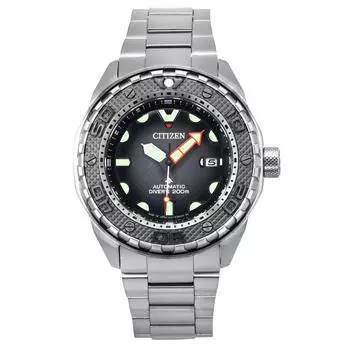 Citizen Promaster Dive Super Titanium Черный циферблат Автоматические мужские часы NB6004-83E 200M чёрный