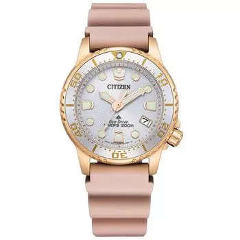 [Citizen] Promaster Light Powered Eco Drive Diver 200 м водонепроницаемый размер для мальчиков розовый серебристый светящийся EO2023-00A
