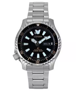 Citizen Promaster Marine Limited Edition, автоматические дайверские часы NY0160-66E 200M с черным циферблатом, с дополнительным ремешком чёрный