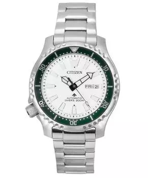 Citizen Promaster Marine Limited Edition, автоматические дайверские часы NY0168-64A 200M с белым циферблатом, с дополнительным ремешком белый