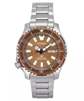 Citizen Promaster Marine Limited Edition Copper Dial Automatic Diver s NY0164-65X 200M мужские часы с дополнительным ремешком медный