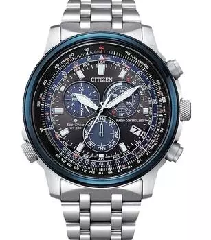CITIZEN Promaster Sky Perpetual World Time 20ATM SS мужские часы CB5866-55E