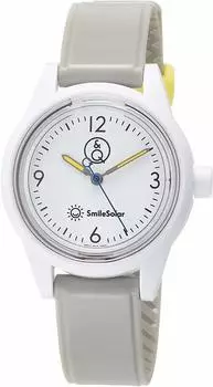 [Citizen Q&Q] Часы Analog Smile Solar Водонепроницаемый уретановый ремень RP01-015 женские белые x серые