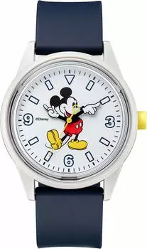 [Citizen Q&Q] Часы Analog Smile Solar Disney Mickey Mouse Водонепроницаемый уретановый ремень RP20-809 Мужской темно-синий