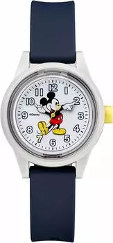 [Citizen Q&Q] Часы Analog Smile Solar Disney Mickey Mouse Водонепроницаемый уретановый ремень RP29-800 Дети Темно-синий