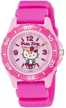 [Citizen Q&Q] Часы Аналоговые Hello Kitty Водонепроницаемый уретановый ремень VQ75-230 Женский Розовый
