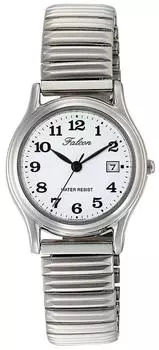 [Citizen Q&Q] Часы аналоговые водонепроницаемые дата металлический ремешок D015-204 женские белые