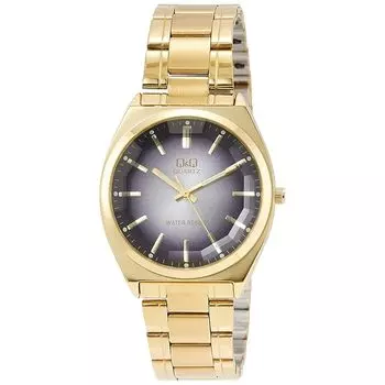 [Citizen Q&Q] часы аналоговые водонепроницаемые металлический браслет QB78-002 мужские черные