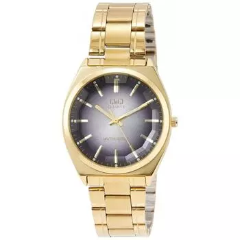 [Citizen Q&Q] Часы аналоговые водонепроницаемые с металлическим ремешком QB78-002 мужские черные